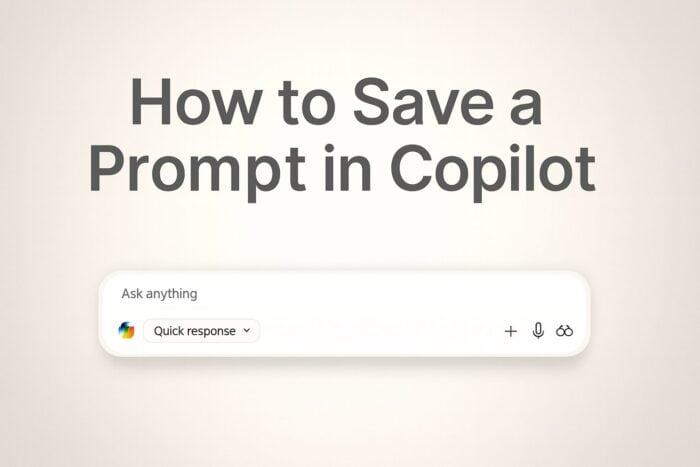 Как сохранить подсказку в Copilot