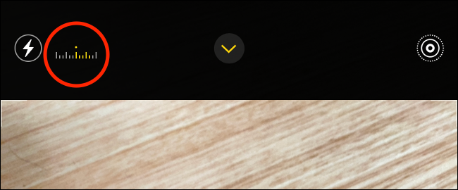 Шкала экспозиции в камере iOS 14