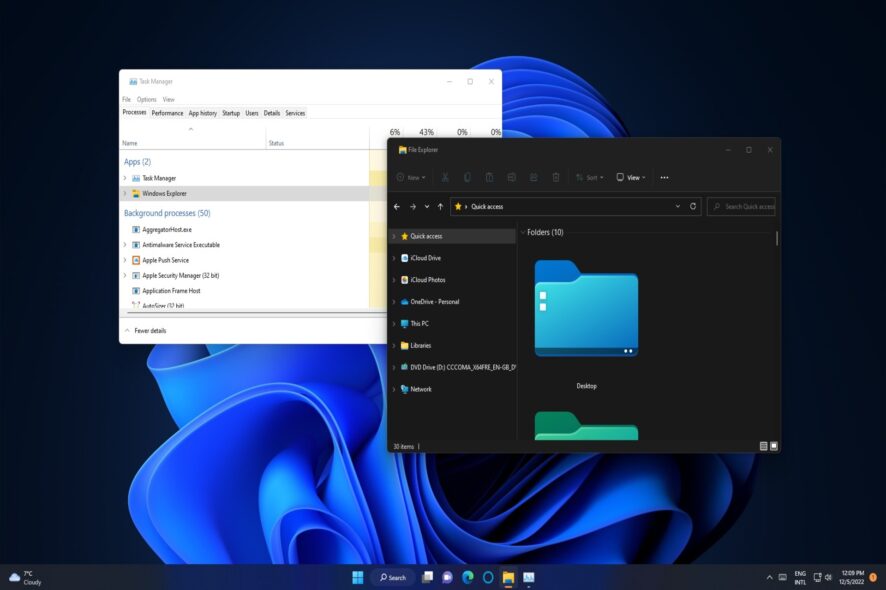 Несколько процессов Проводника в Диспетчере — как исправить
