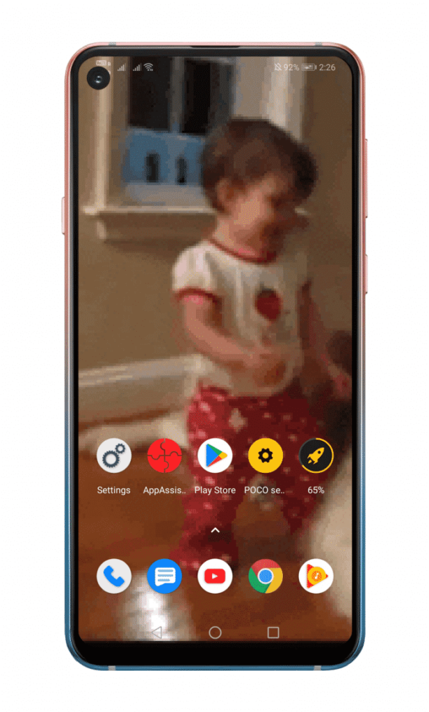 Кнопка 'Готово' в интерфейсе GIF Live Wallpaper
