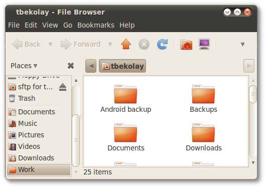 Ссылка на смонтированный удалённый ресурс на рабочем столе Ubuntu