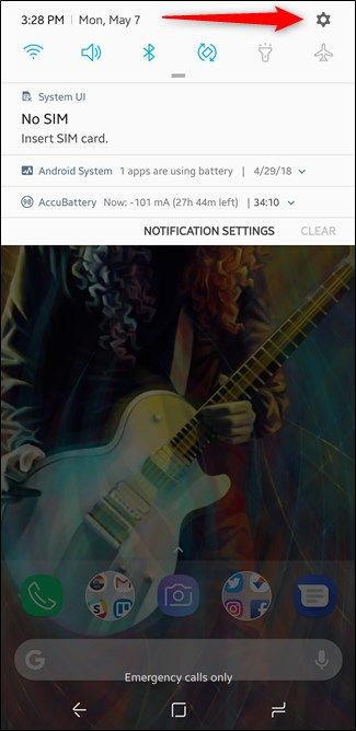 Экран: меню приложений Samsung