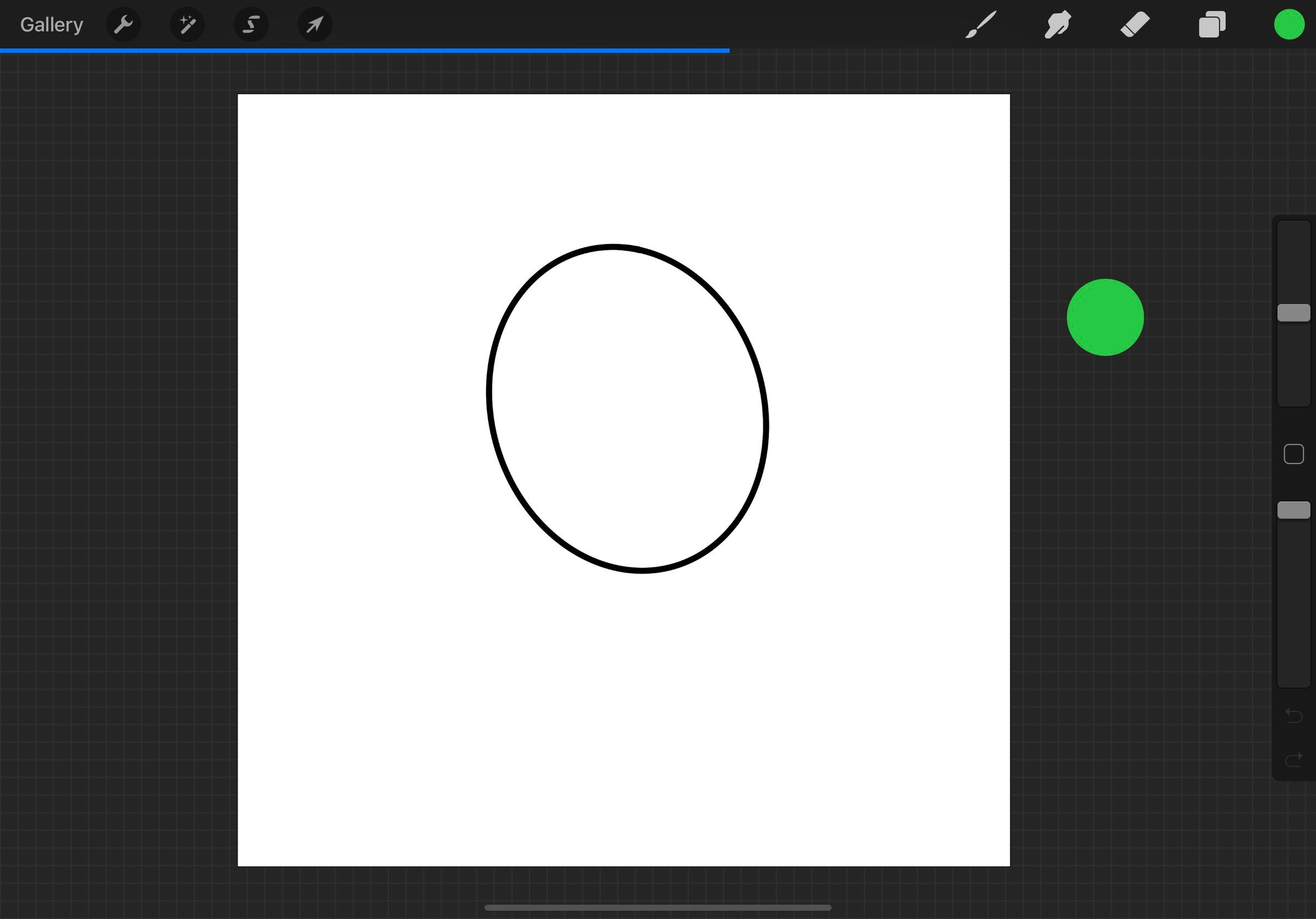 Заливка фигуры в Procreate для iPad