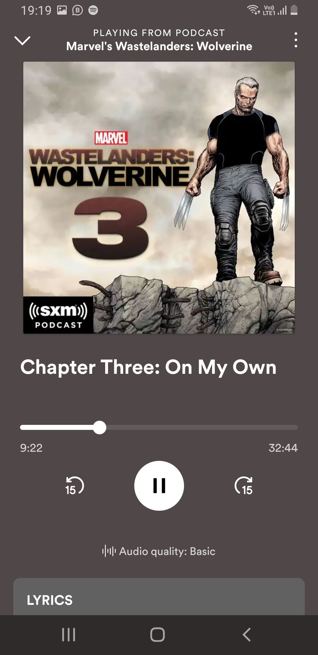 Интерфейс проигрывателя Spotify Lite