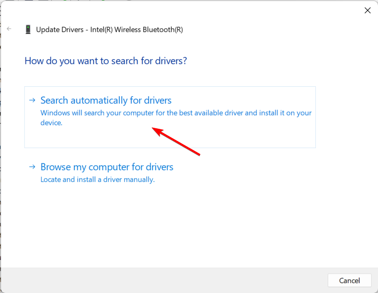 Поиск драйверов автоматически — диалог в Windows