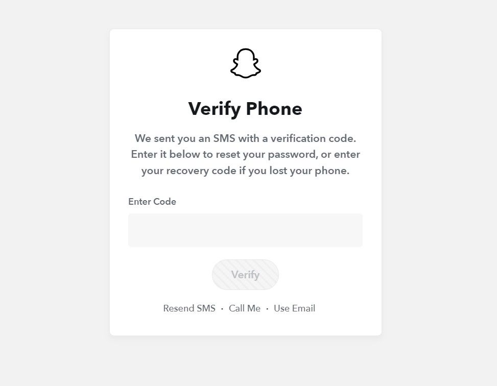 Ввод кода восстановления в браузере