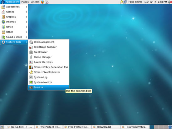 Установка VMware Server 1.0.6 на Fedora 9