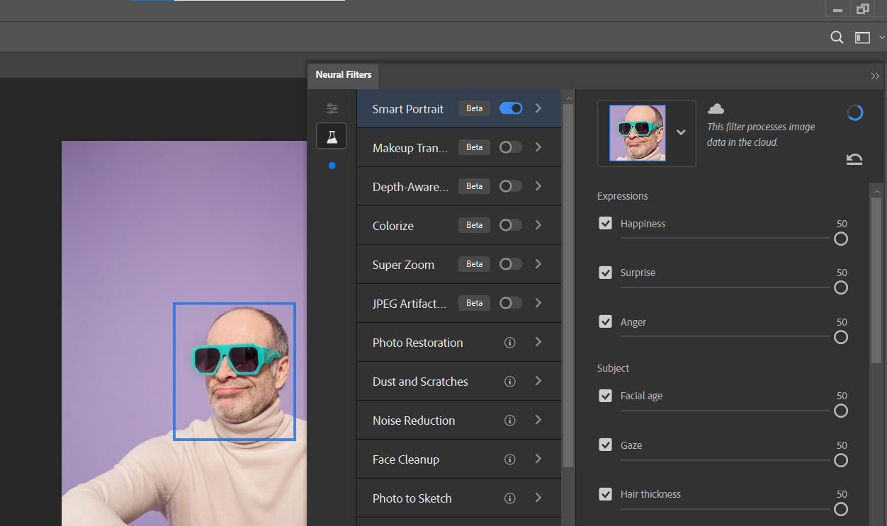 Установить значения ползунков для комичного эффекта