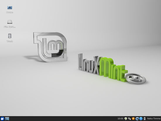 Внешний вид рабочего стола XFCE после настройки нескольких параметров