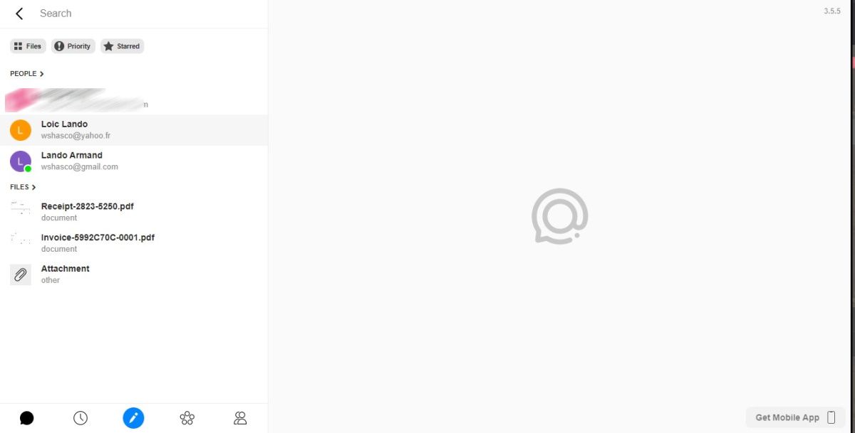 Скриншот поиска в приложении Spike