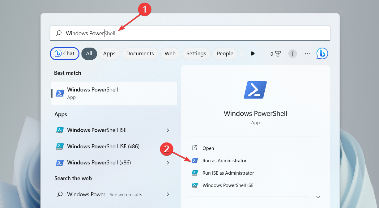 Запуск PowerShell от имени администратора