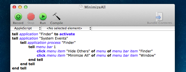 Свернуть все окна (Win+M) на Mac OS X