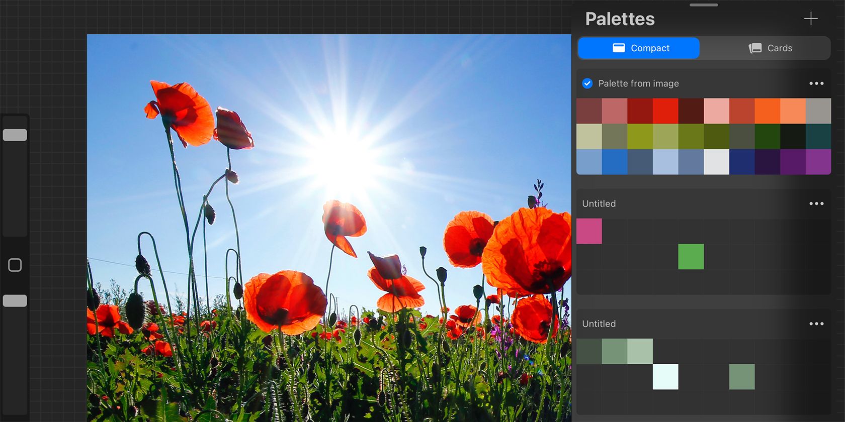 Как создавать палитры в Procreate