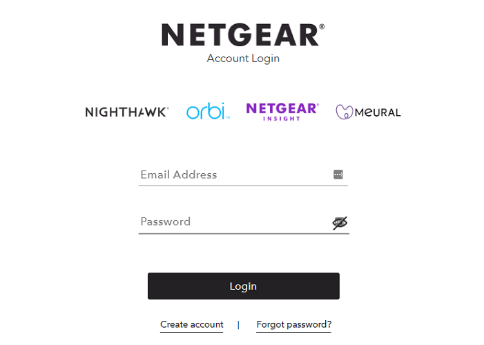 Иллюстрация процесса восстановления пароля через электронную почту Netgear