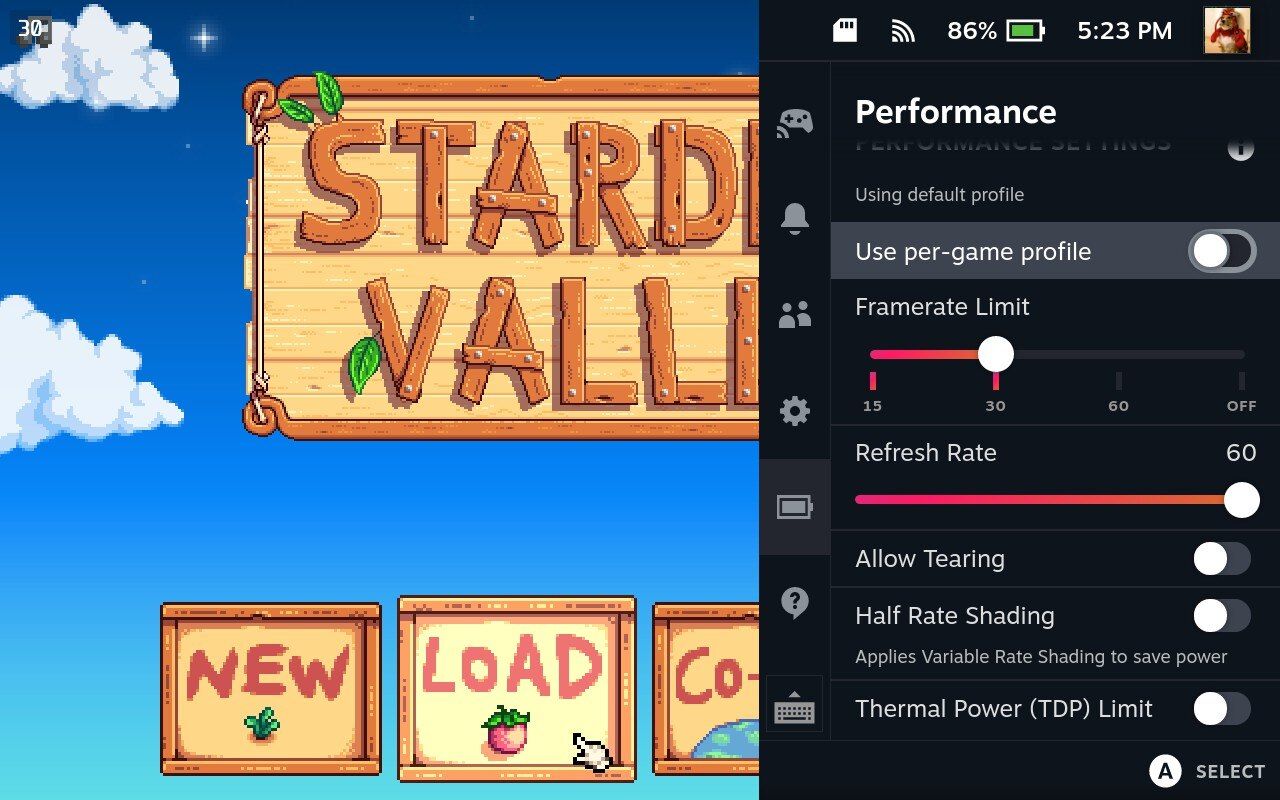 Включить использование профиля для игры