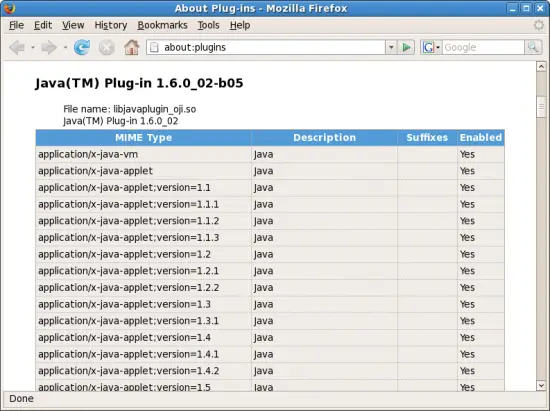 Скриншот подтверждения работы Java плагина в Firefox