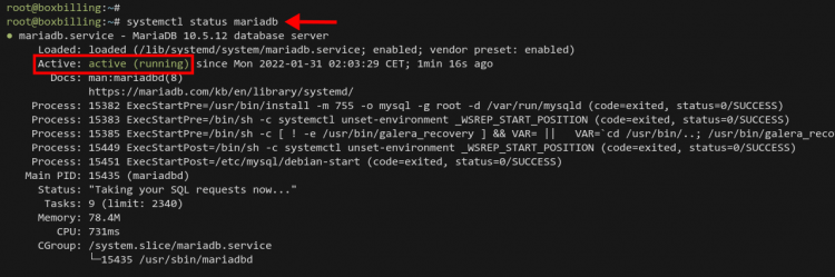 Проверка MariaDB