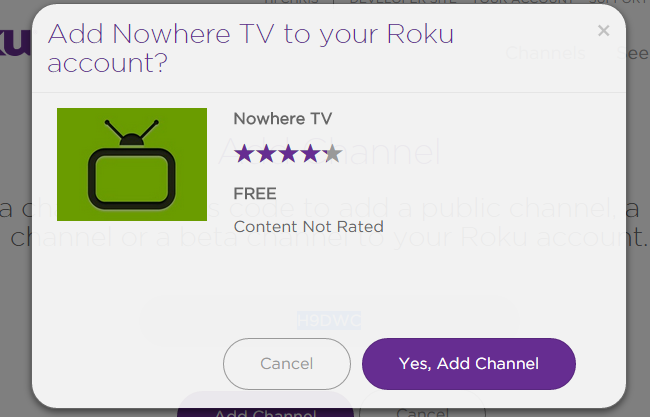 Список приватных каналов и описание Nowhere TV в браузере