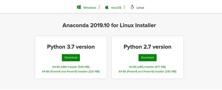 Установка Anaconda на CentOS 8