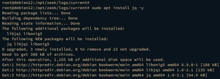 Установка jq