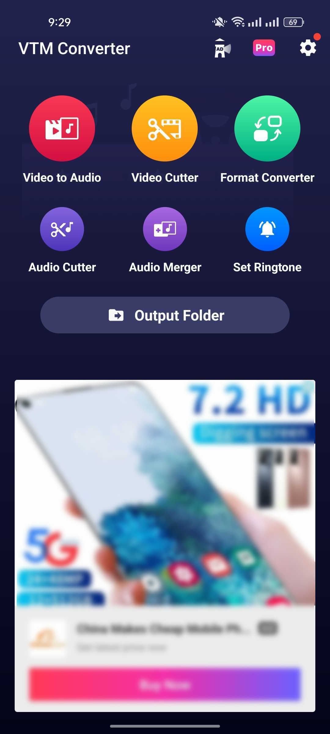 Главная страница Video to MP3 Converter