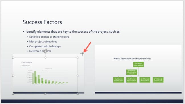 Изменение размера Slide Zoom