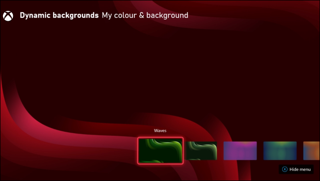 Динамические фоны Xbox