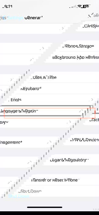 Язык и регион в настройках iPhone