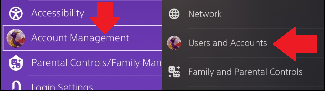 Где найти информацию об аккаунте в PS4 и PS5
