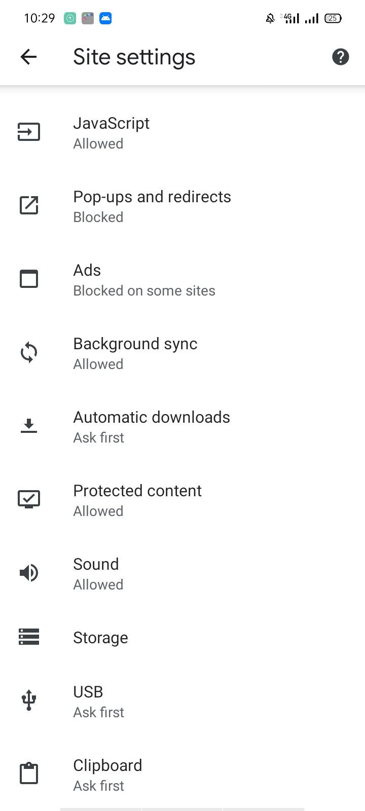 Sound Settings in Site Settings