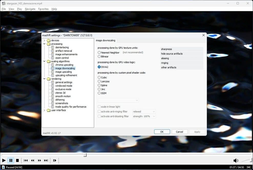 MadVR Image Downscaling