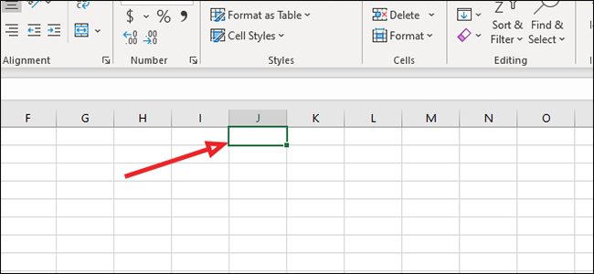 Пустая ячейка
