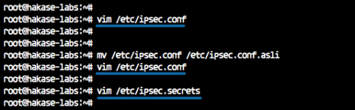 Скриншот /etc/ipsec.secrets с учетными записями