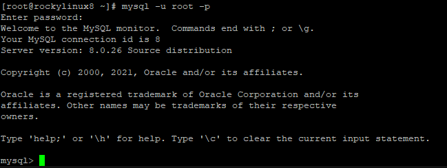 Создание базы данных MySQL