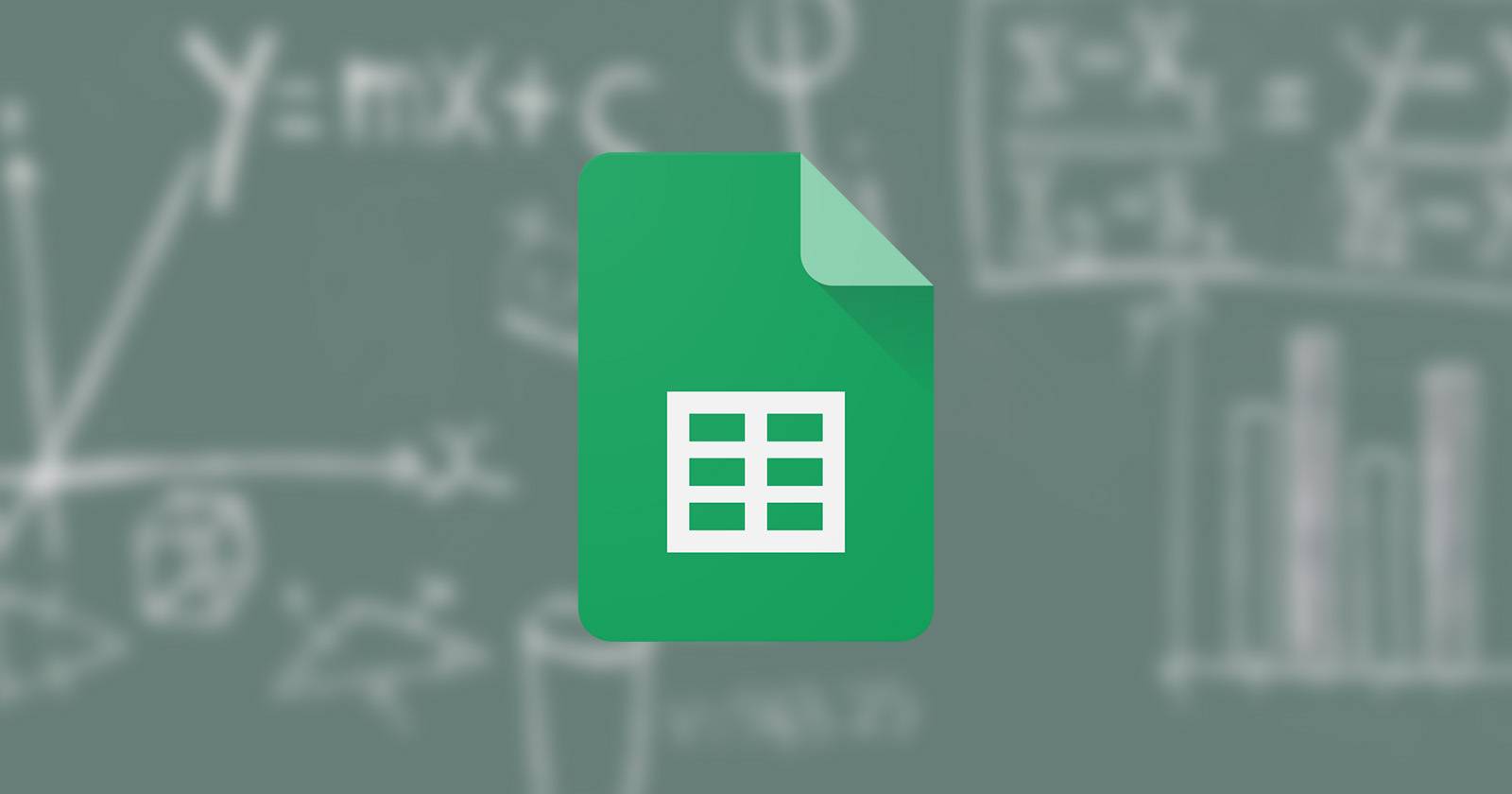 Логотип Google Sheets на фоне