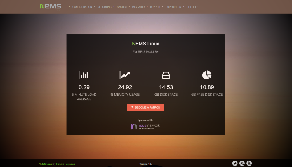NEMS Linux network monitor for Raspberry Pi