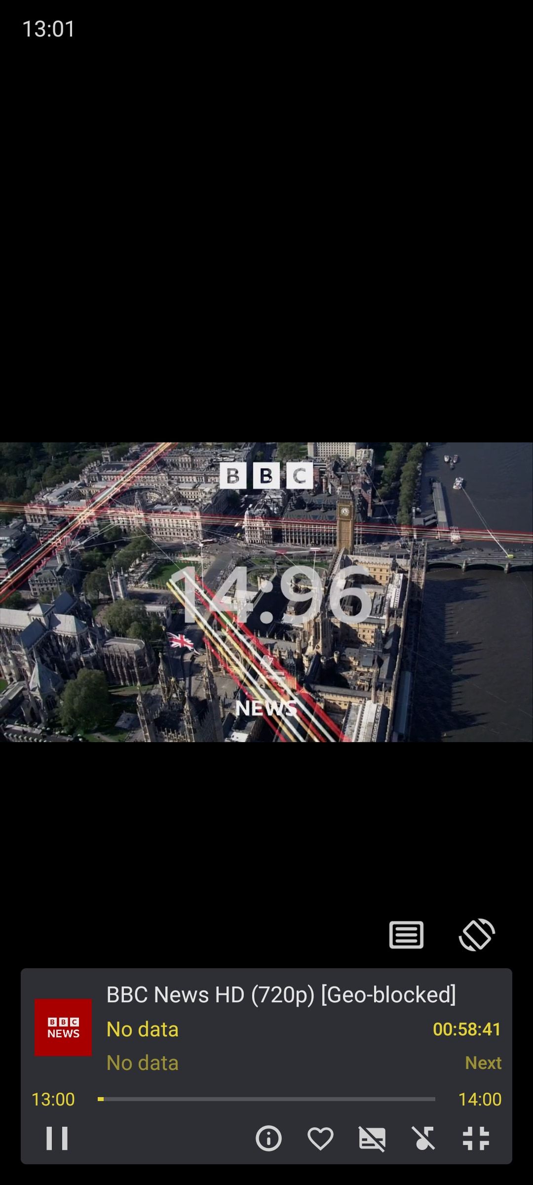 Видеоплеер Televizo: воспроизведение канала на телевизоре