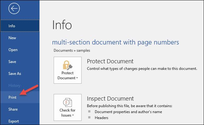 Выпадающее меню параметров печати с опцией пользовательской печати