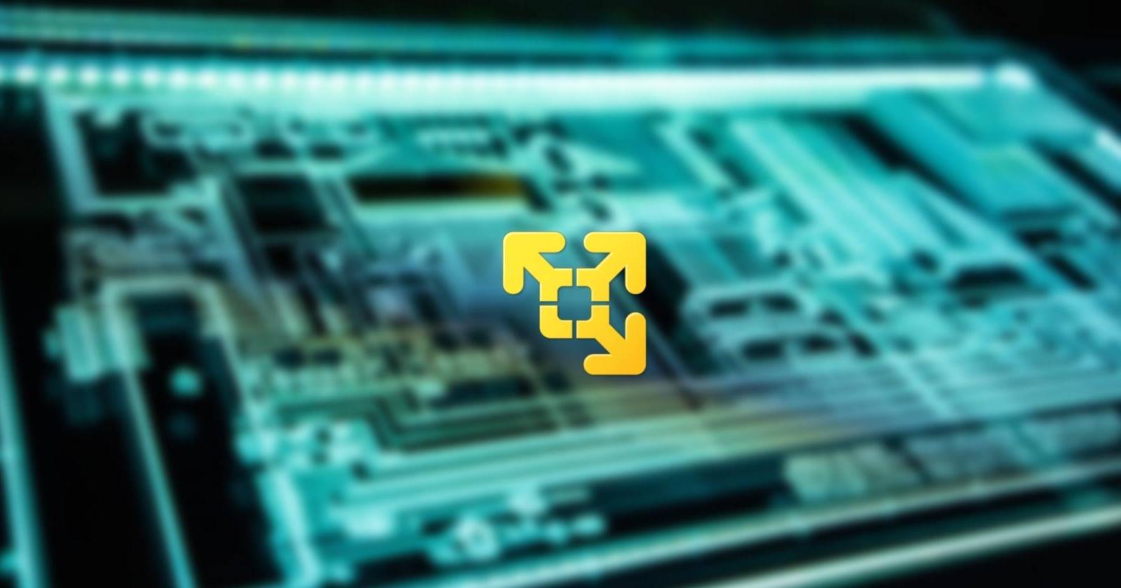 Логотип VMware на абстрактном фоне