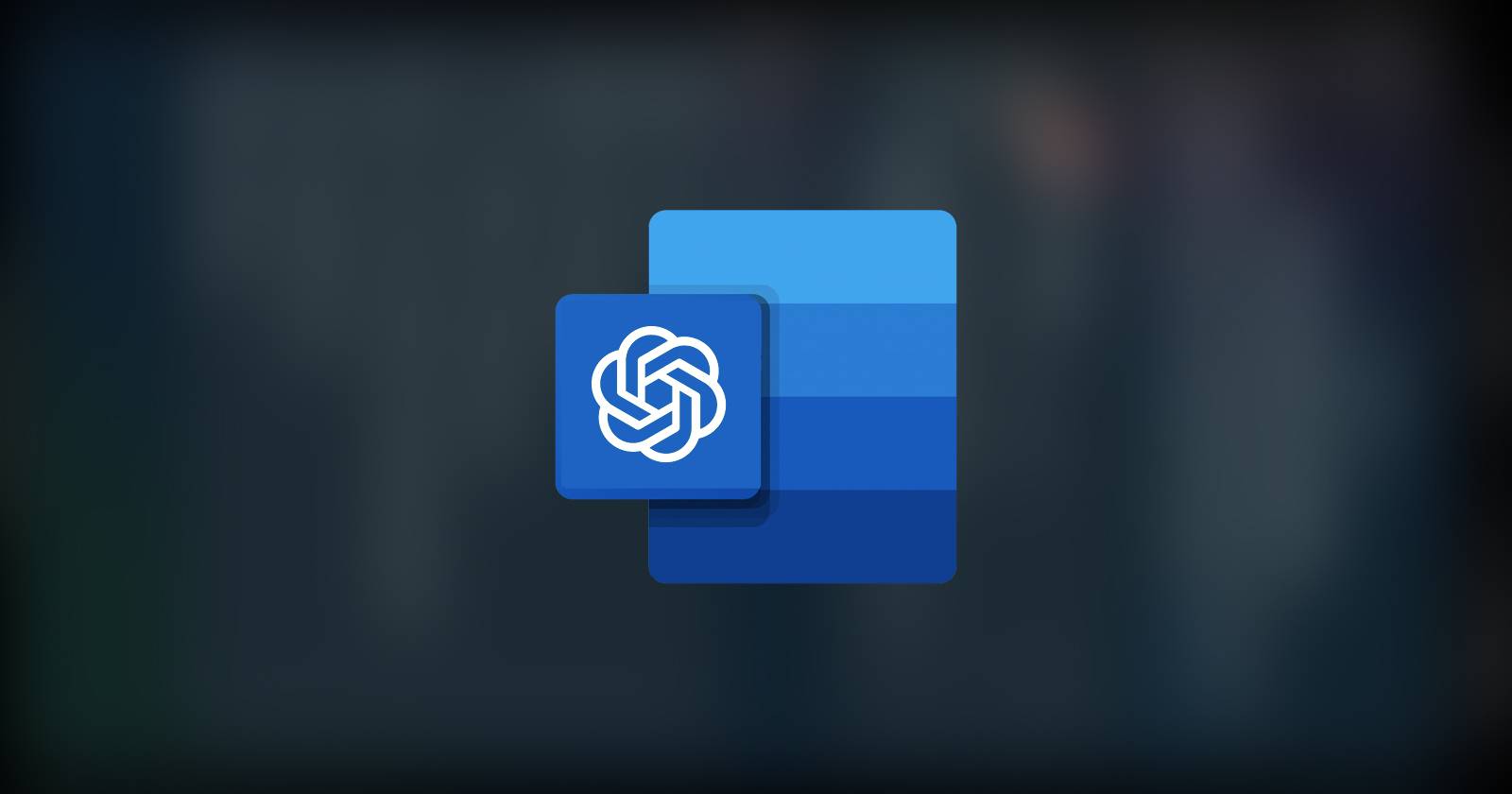 Логотипы ChatGPT и Word, объединённые в одно изображение