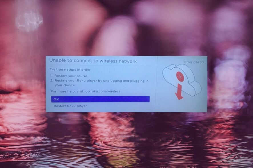 Как исправить ошибку Roku 014.30: не подключается к сети