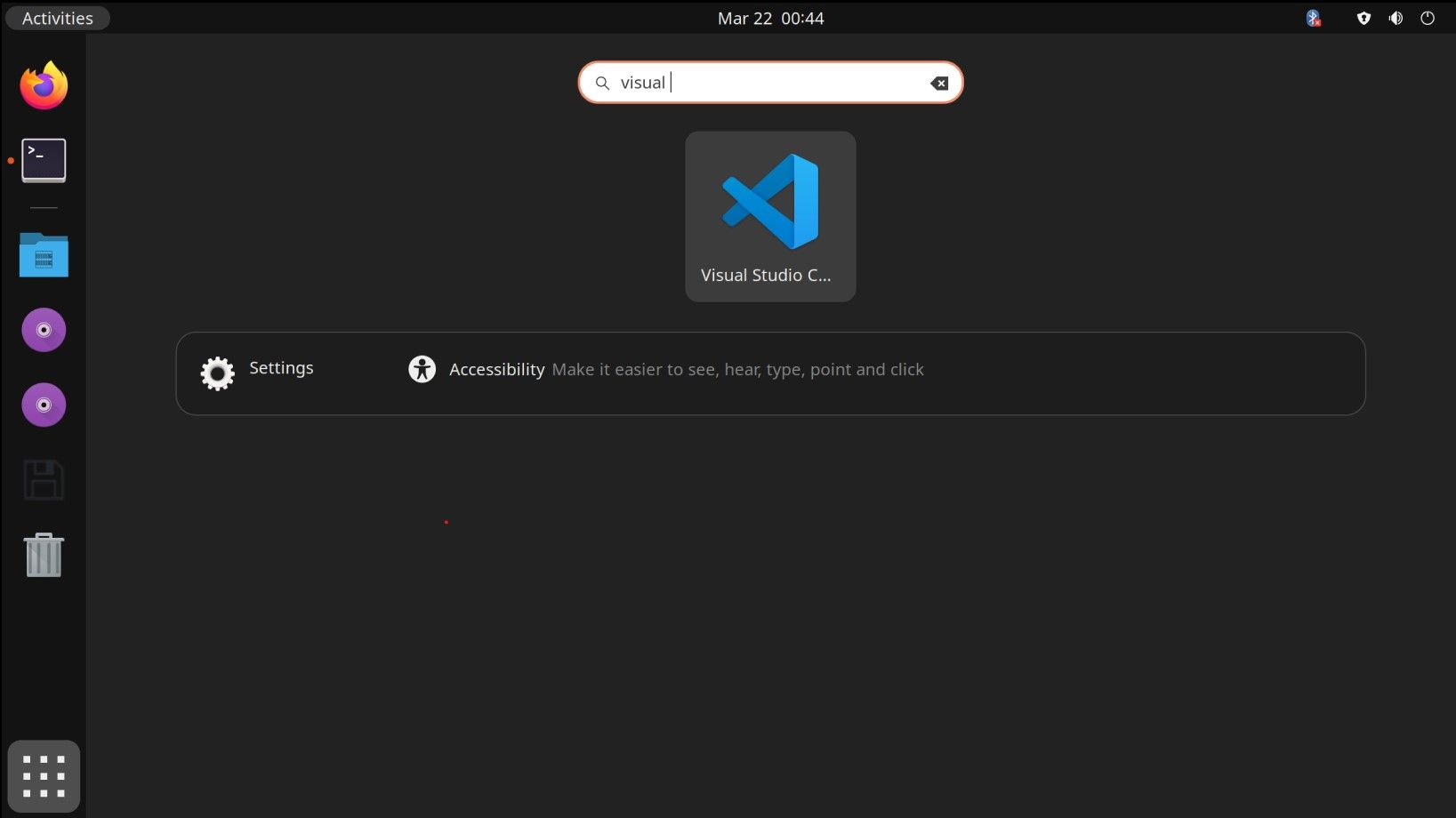 Иконка Visual Studio Code на темном фоне