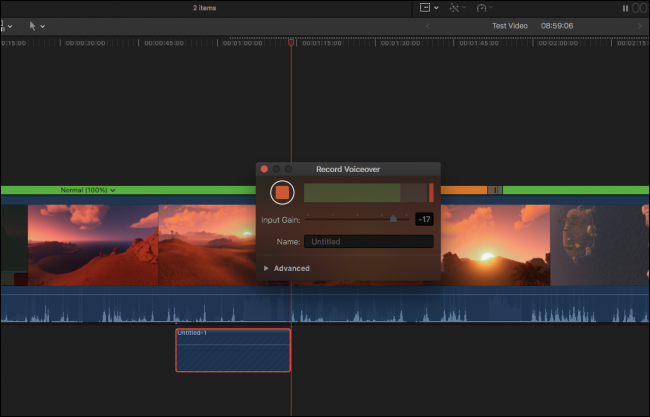 Запись голосовой дорожки поверх видео