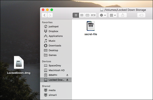 Значок извлечения образа в Finder