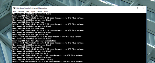 VirtualBox: начало загрузки виртуальной машины