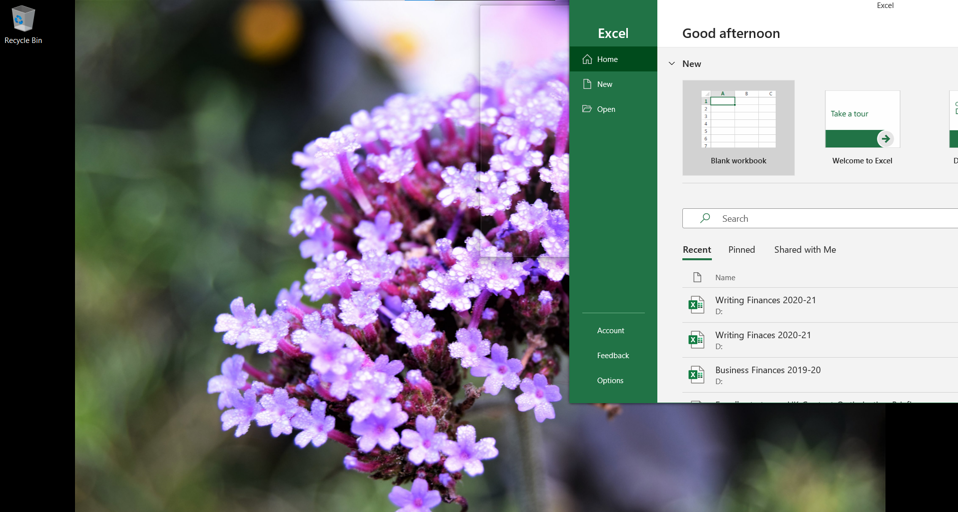 размещение окна Excel в углу для разделённого экрана
