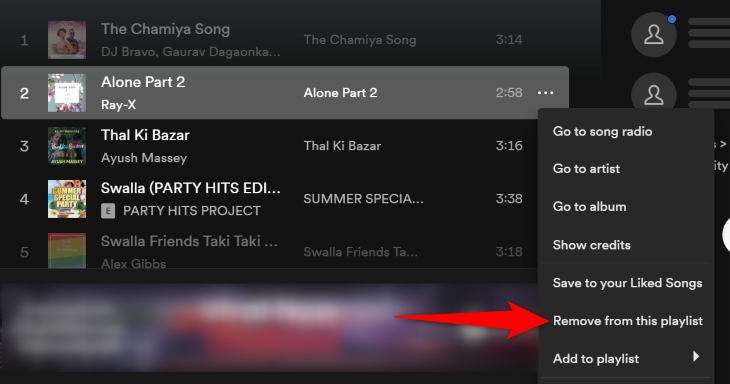 Пункт меню 'Remove From This Playlist' (Удалить из плейлиста)