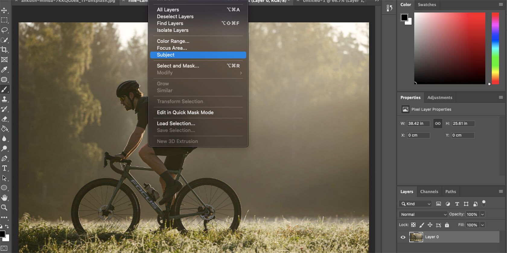 Выделение объекта в Photoshop