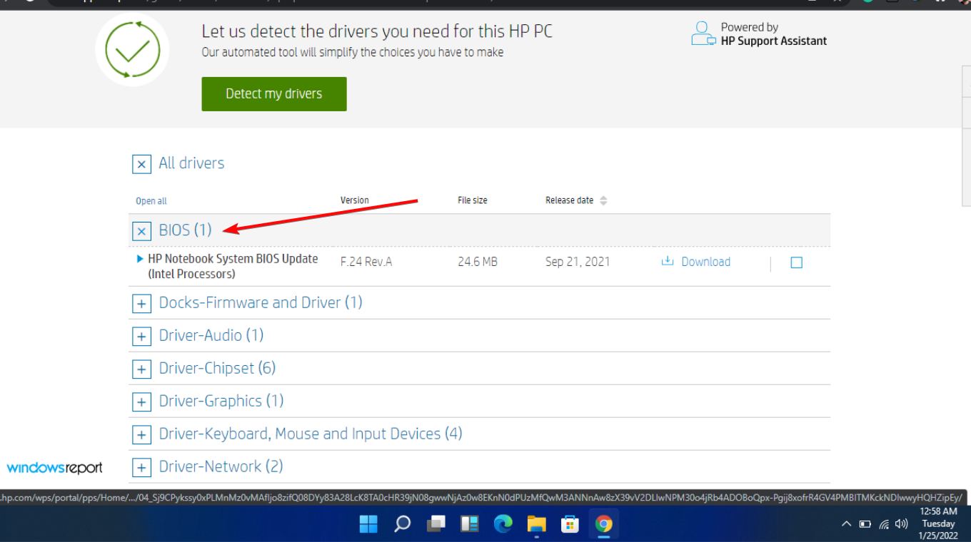 Download e installazione BIOS HP