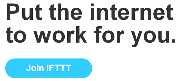 Скриншот страницы создания рецепта в IFTTT